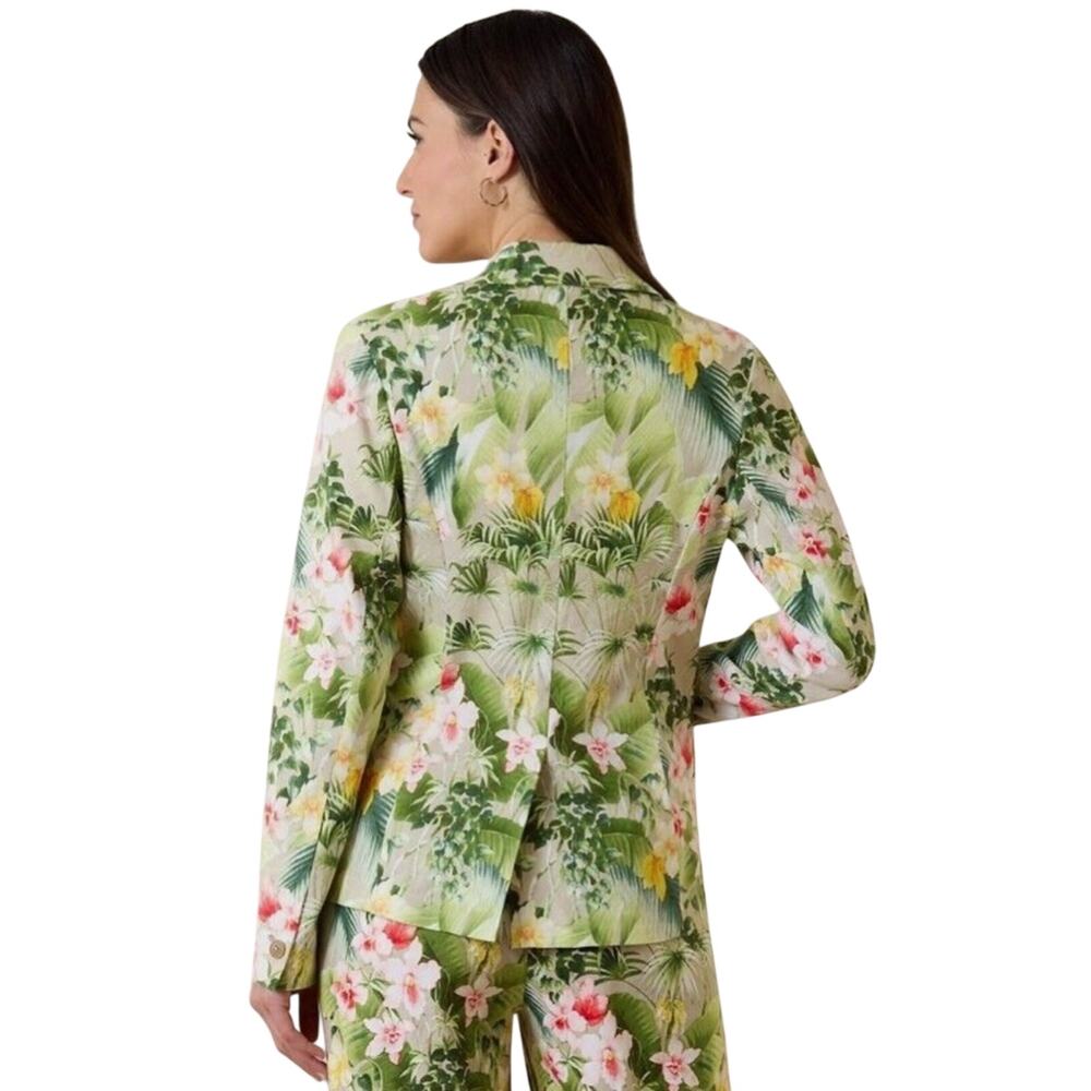 Tommy Bahama Size XL Flora Riviera Paloma Coast Stretch-Linen Blazer, $228 - Picture 4 of 6